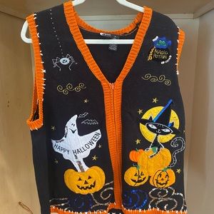 Holiday Editions Ugly Halloween Sweater Vest